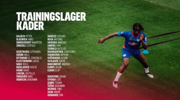 莱比锡大名单：塞斯科、哈维-西蒙斯领衔 维尔梅伦入选