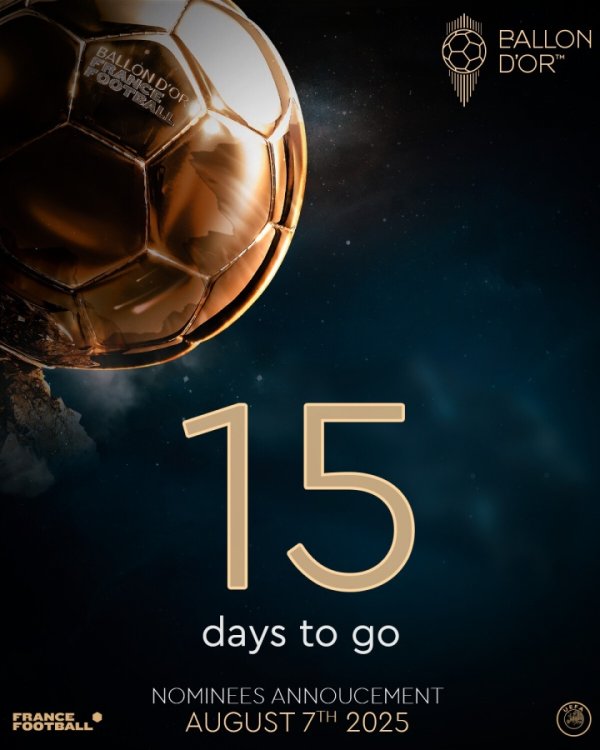 15天后公布名单！金球奖赔率：登贝莱居首，亚马尔次席&帕尔默第5