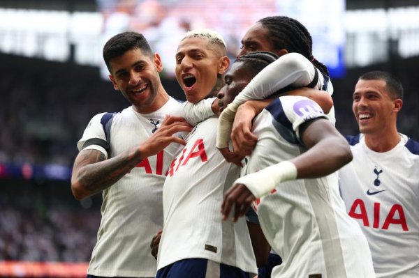 英超：理查利森双响库杜斯两助攻 热刺3-0伯恩利