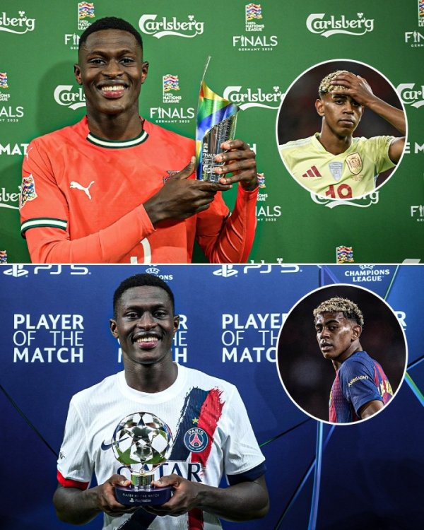 世一左？门德斯欧国联欧冠对位亚马尔，先后拿下全场最好