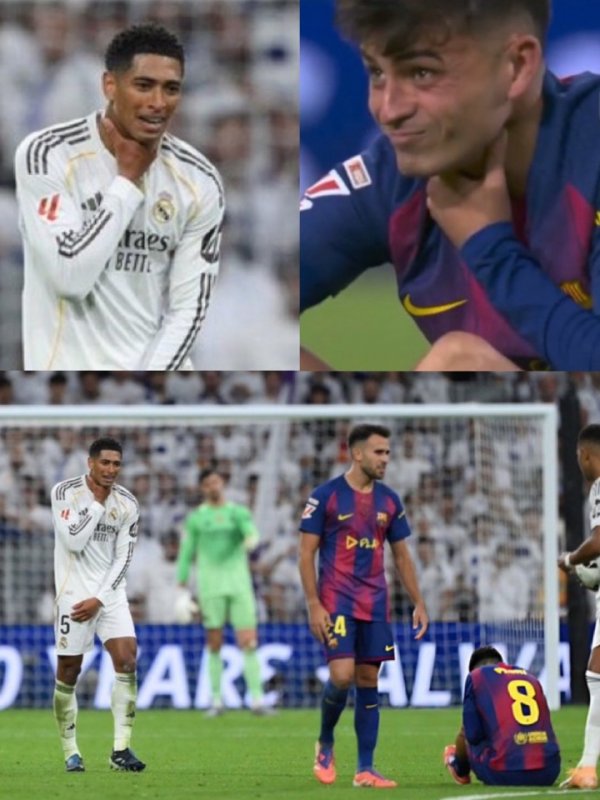 不愧是你🤣佩德里被贝林放倒祸害摸喉，后者立时效法掐我方脖子