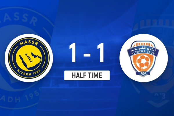 半场-胜利暂1-1费哈 C罗活命第951球扳平科曼助攻+进球无效